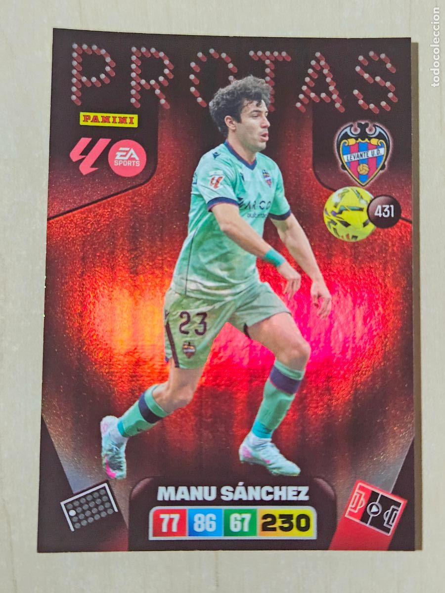 Cromos de F&uacute;tbol: FICHA N&ordm; 431 MANU SANCHEZ - ADRENALYN 25 26 - PANINI 2025 - 26 - CROMO - PROTAS