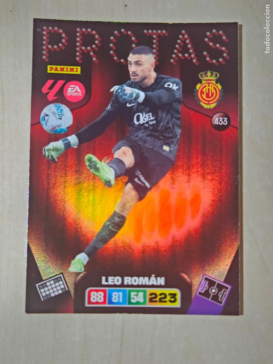 Cromos de F&uacute;tbol: FICHA N&ordm; 433 LEO ROMAN - ADRENALYN 25 26 - PANINI 2025 - 26 - CROMO - PROTAS