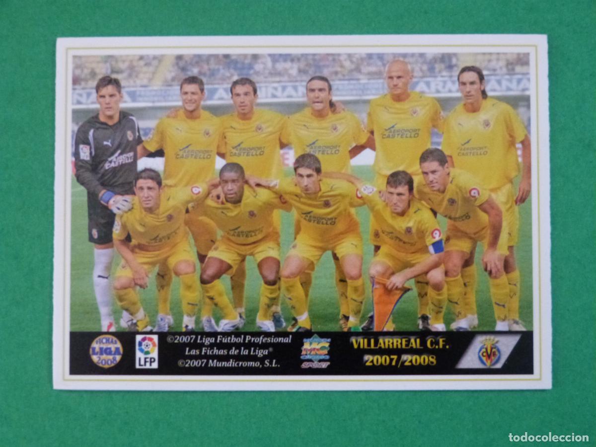 Cromos de F&uacute;tbol: TRADING CARD FUTBOL PLANTILLA INDICE VILLARREAL C.F. N&ordm; 110 FICHAS LIGA MUNDICROMO 2008-2009/08-09