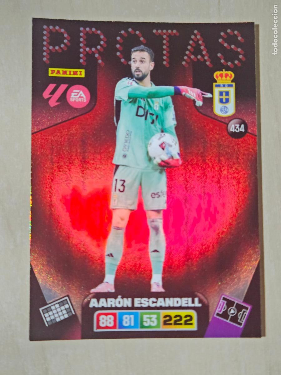 Cromos de F&uacute;tbol: FICHA N&ordm; 434 AARON ESCANDELL - ADRENALYN 25 26 - PANINI 2025 - 26 - CROMO - PROTAS