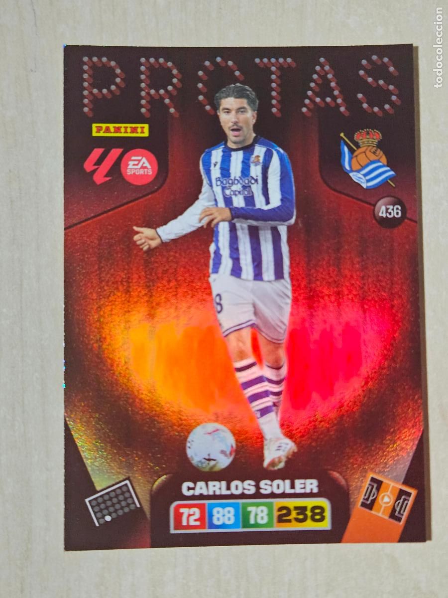 Cromos de F&uacute;tbol: FICHA N&ordm; 436 CARLOS SOLER - ADRENALYN 25 26 - PANINI 2025 - 26 - CROMO - PROTAS