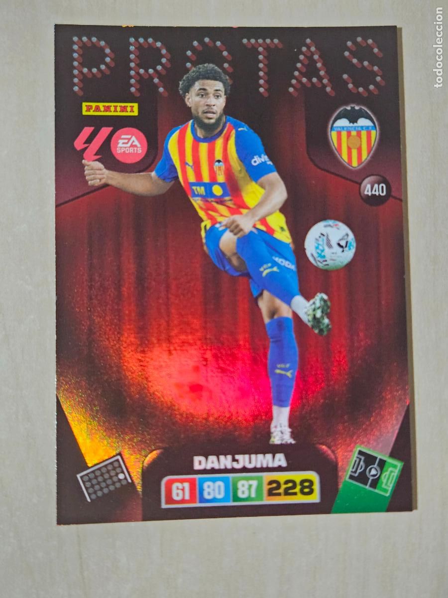 Cromos de Futebol: FICHA N&ordm; 440 DANJUMA - ADRENALYN 25 26 - PANINI 2025 - 26 - CROMO - PROTAS