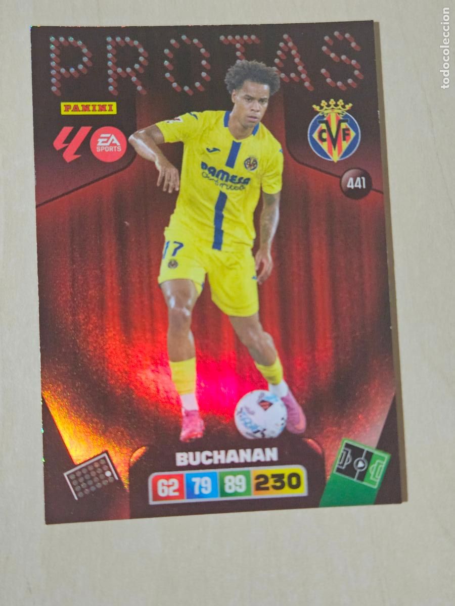 Cromos de Futebol: FICHA N&ordm; 441 BUCHANAN - ADRENALYN 25 26 - PANINI 2025 - 26 - CROMO - PROTAS