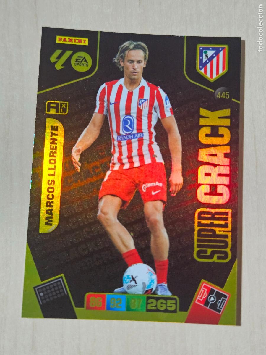 Figurine di Calcio: FICHA N&ordm; 445 MARCOS LLORENTE - ADRENALYN 25 26 - PANINI 2025 - 26 - CROMO - SUPER CRACK