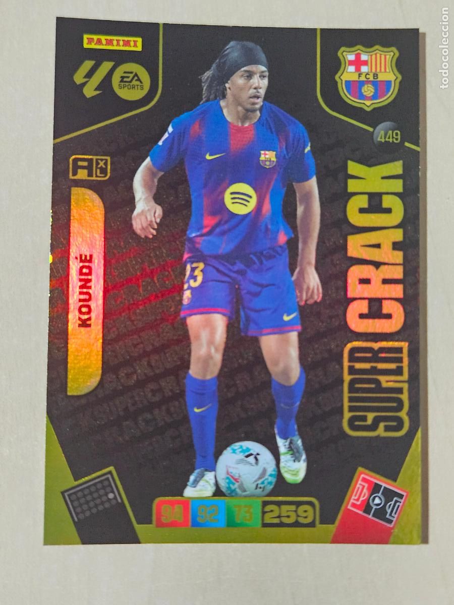 Figurine di Calcio: FICHA N&ordm; 449 KOUNDE - ADRENALYN 25 26 - PANINI 2025 - 26 - CROMO - SUPER CRACK