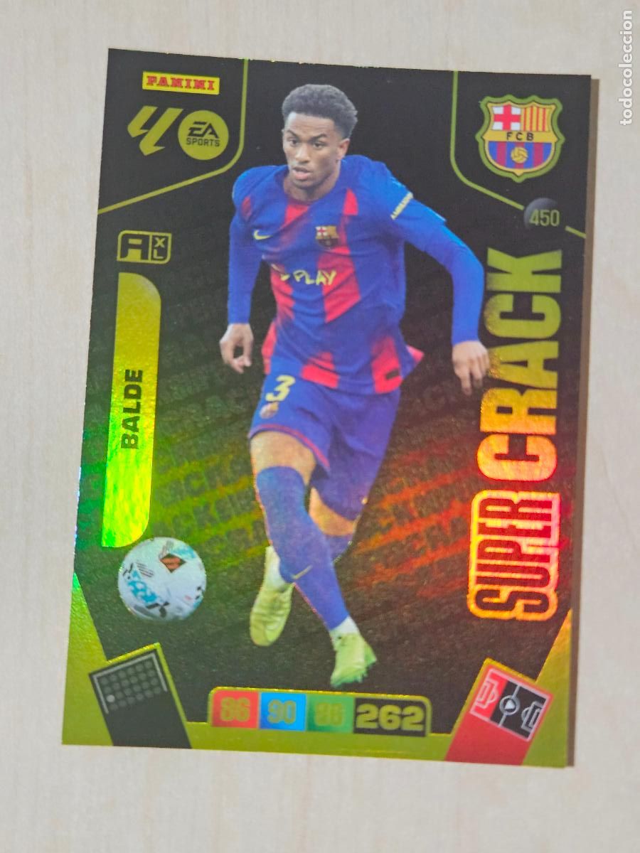Figurine di Calcio: FICHA N&ordm; 450 BALDE - ADRENALYN 25 26 - PANINI 2025 - 26 - CROMO - SUPER CRACK
