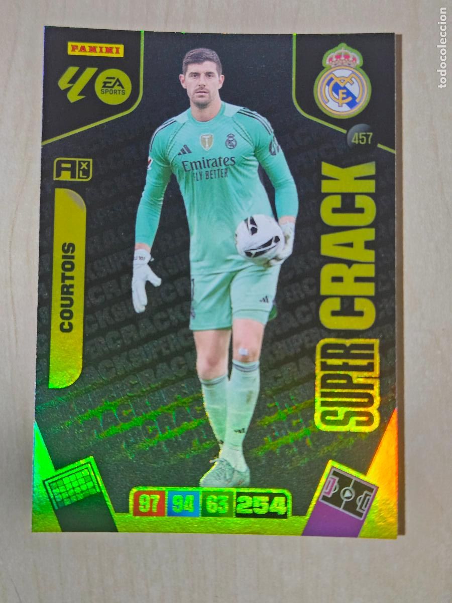 Figurine di Calcio: FICHA N&ordm; 457 COURTOIS - ADRENALYN 25 26 - PANINI 2025 - 26 - CROMO - SUPER CRACK