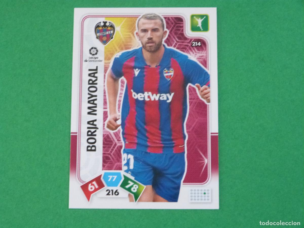 Figurine di Calcio: TRADING CARD FUTBOL BORJA MAYORAL LEVANTE U.D. N&ordm; 214 LIGA ADRENALYN XL 2019-2020/19-20 PANINI