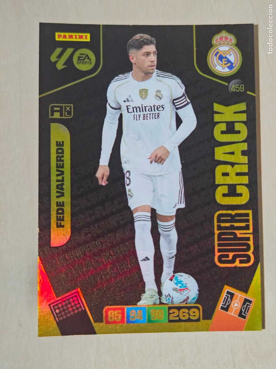 Cromos de Futebol: FICHA N&ordm; 459 FEDE VALVERDE - ADRENALYN 25 26 - PANINI 2025 - 26 - CROMO - SUPER CRACK