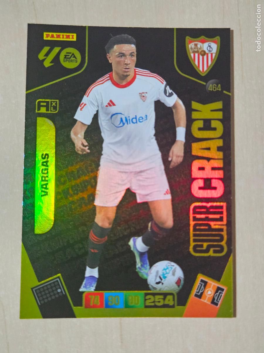 Cromos de Futebol: FICHA N&ordm; 464 VARGAS - ADRENALYN 25 26 - PANINI 2025 - 26 - CROMO - SUPER CRACK