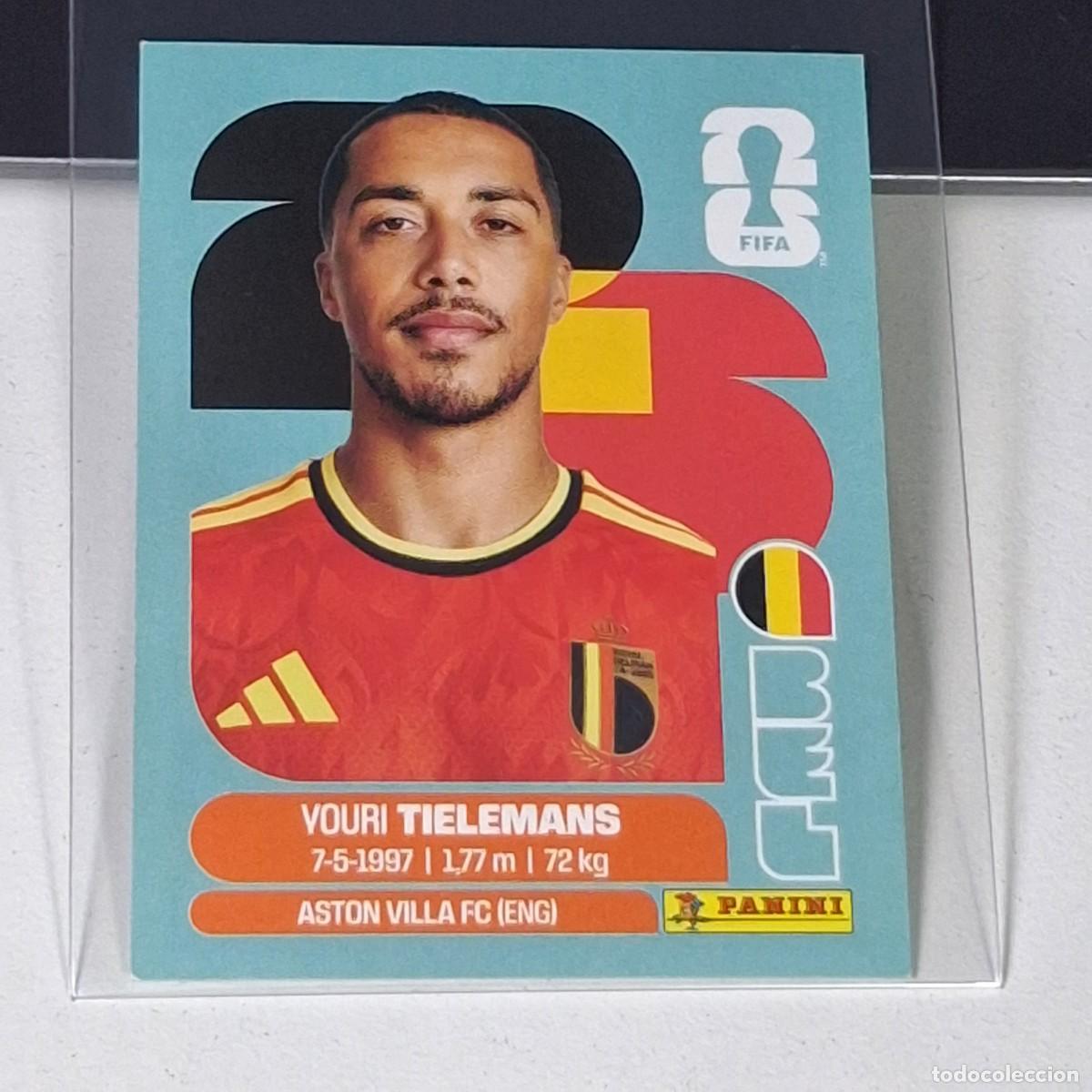 Fu&szlig;ball-Sticker: B18 BEL9 YOURI TIELEMANS 9 B&Eacute;LGICA BELGIUM MUNDIAL FIFA WORLD CUP 2026 STICKER PANINI