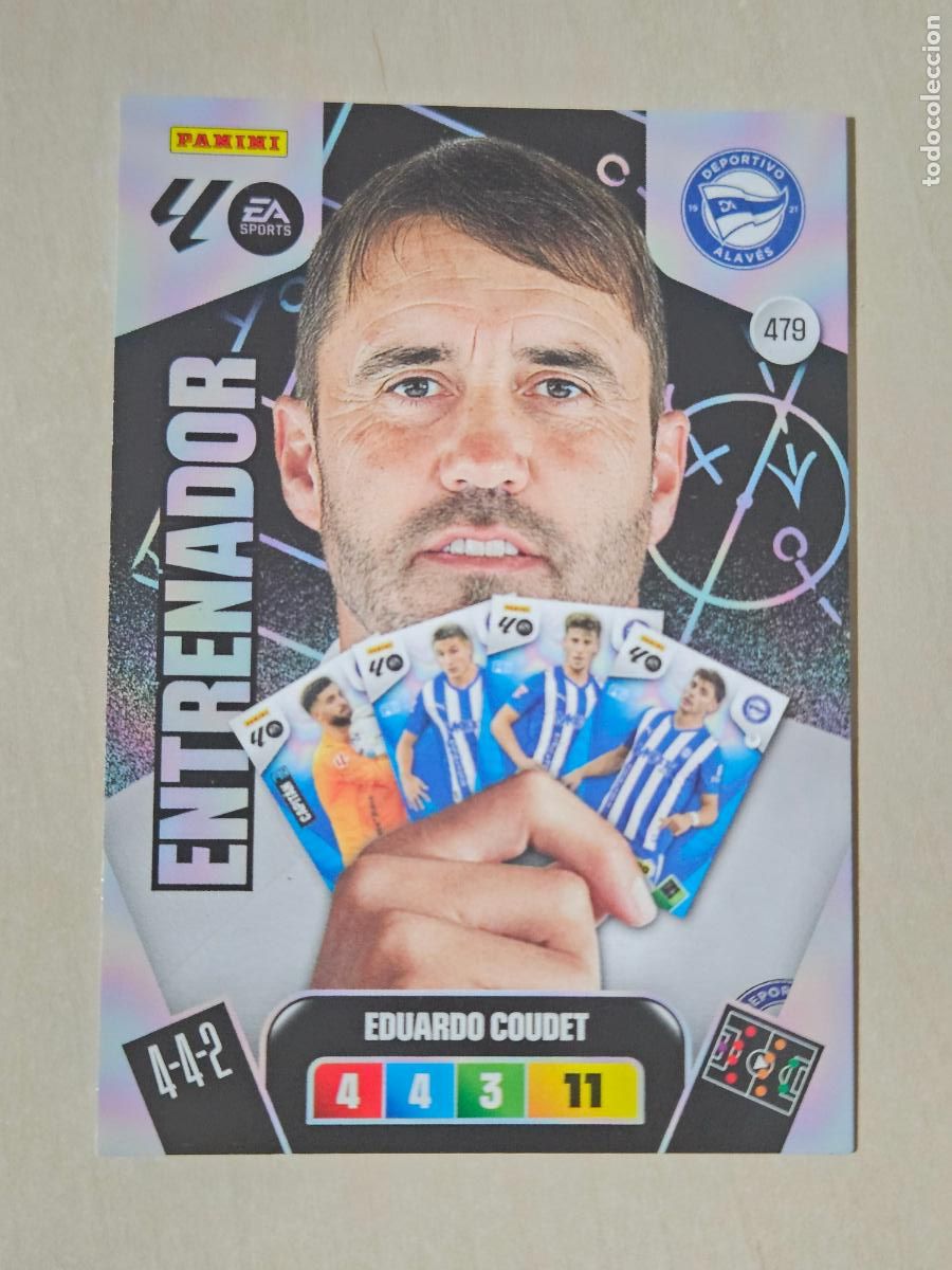 Cromos de F&uacute;tbol: FICHA N&ordm; 479 EDUARDO COUDET - ADRENALYN 25 26 - PANINI 2025 - 26 - CROMO - ENTRENADOR