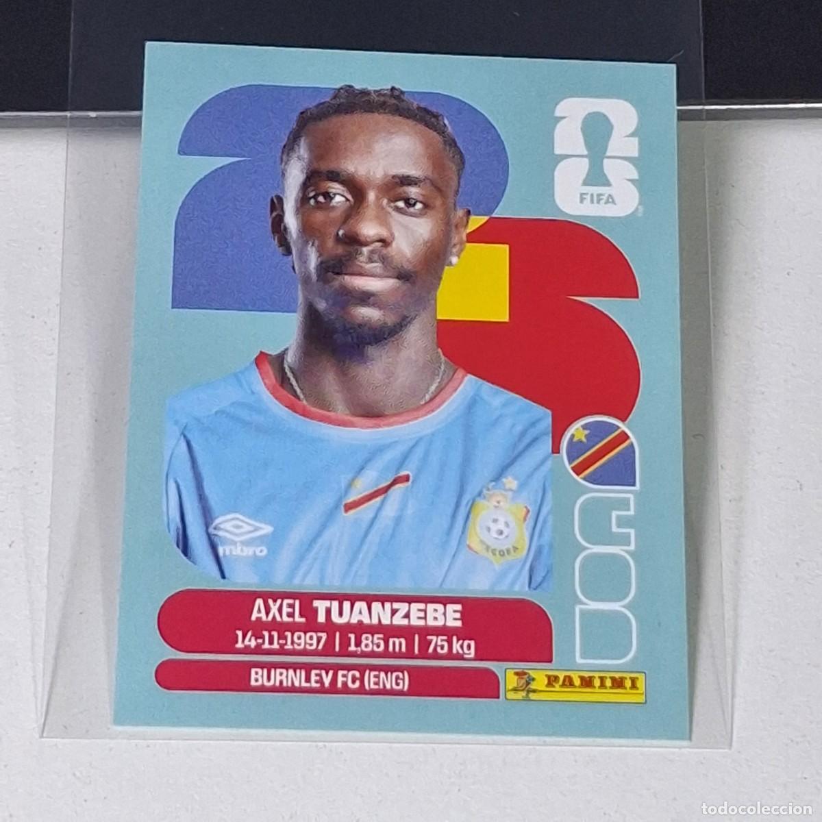Cromos de F&uacute;tbol: B18 COD4 AXEL TUANZEBE 4 CONGO COD MUNDIAL FIFA WORLD CUP 2026 STICKER PANINI