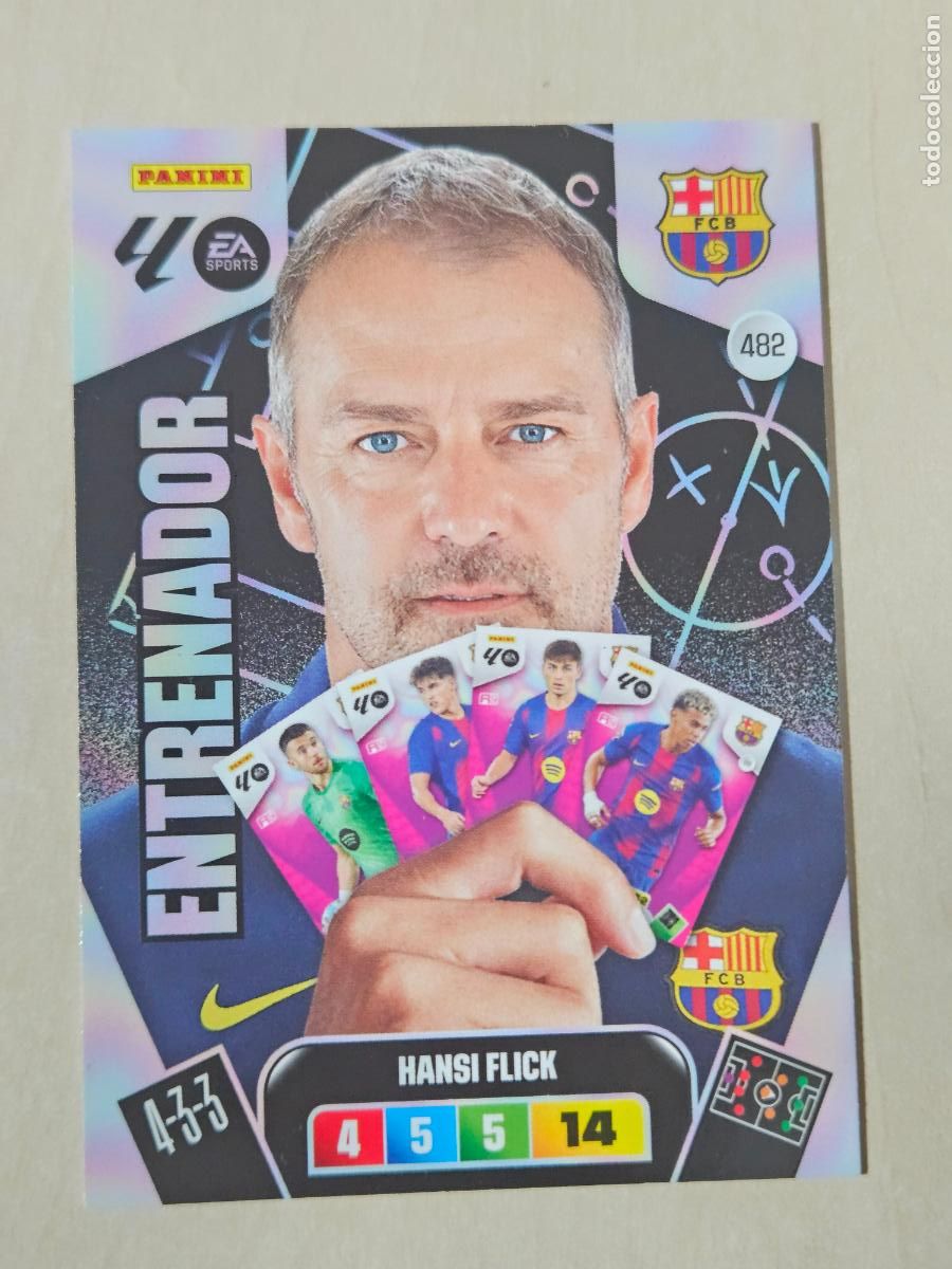Cartes &agrave; collectionner de Football: FICHA N&ordm; 482 HANSI FLICK - ADRENALYN 25 26 - PANINI 2025 - 26 - CROMO - ENTRENADOR