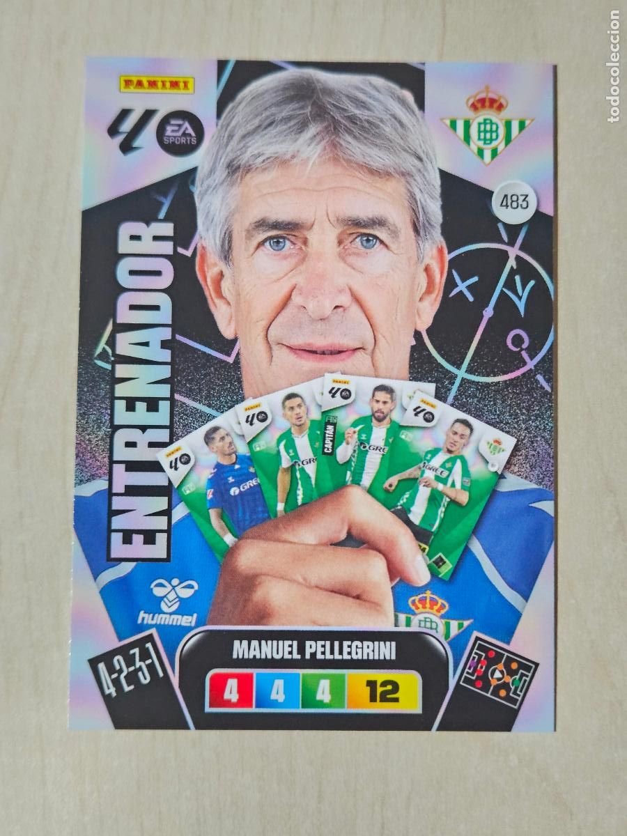 Cartes &agrave; collectionner de Football: FICHA N&ordm; 483 MANUEL PELLEGRINI - ADRENALYN 25 26 - PANINI 2025 - 26 - CROMO - ENTRENADOR