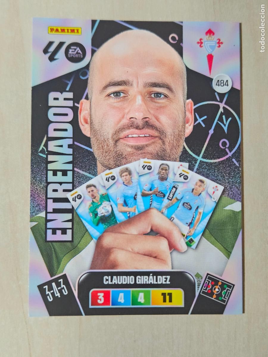 Fu&szlig;ball-Sticker: FICHA N&ordm; 484 GIRALDEZ - ADRENALYN 25 26 - PANINI 2025 - 26 - CROMO - ENTRENADOR