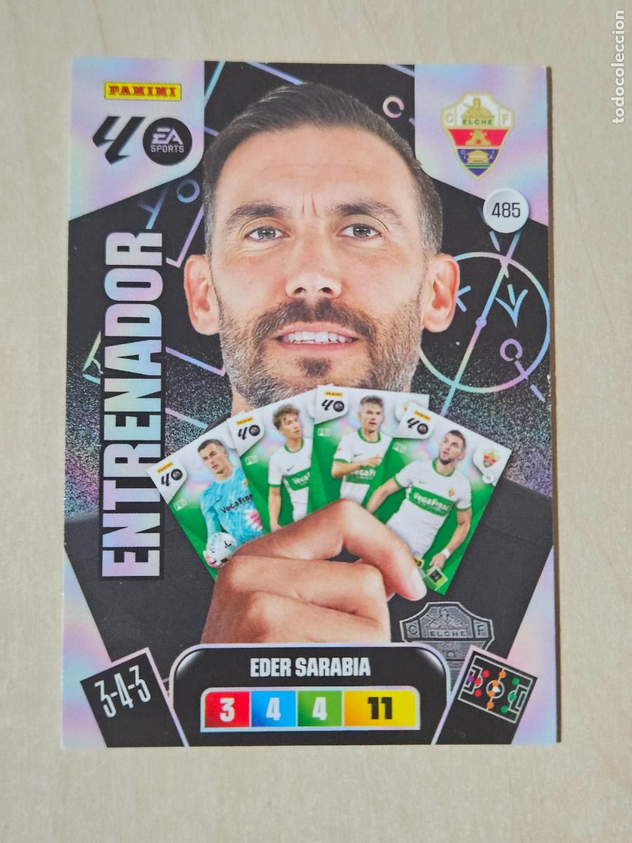 Fu&szlig;ball-Sticker: FICHA N&ordm; 485 EDER SARABIA - ADRENALYN 25 26 - PANINI 2025 - 26 - CROMO - ENTRENADOR