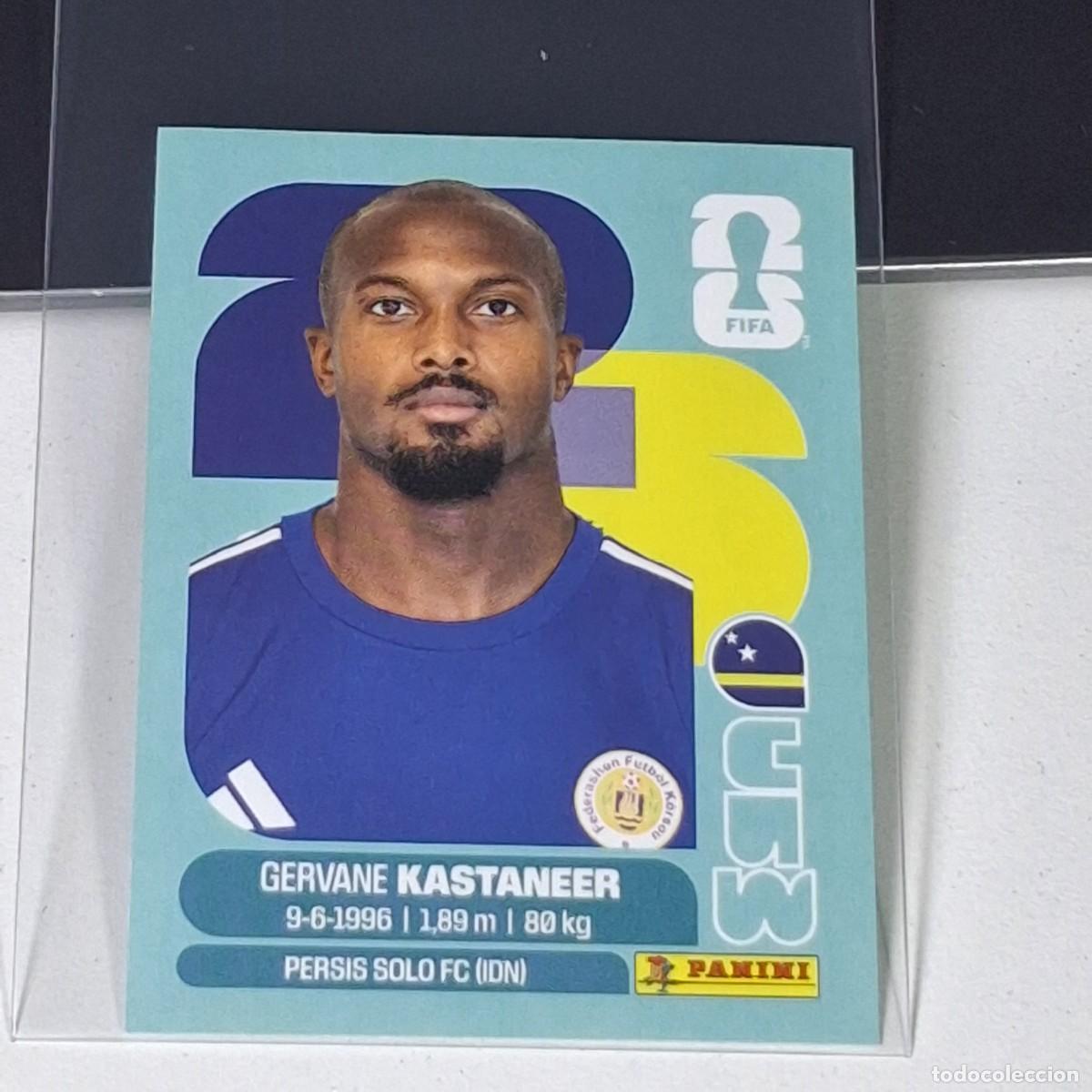 Fu&szlig;ball-Sticker: B18 CUW19 GERVANE KASTANEER 19 CURAZAO CURA&Ccedil;AO CUW MUNDIAL FIFA WORLD CUP 2026 STICKER PANINI
