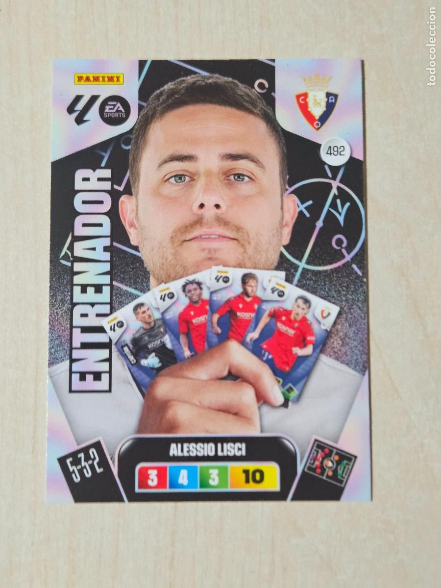 Fu&szlig;ball-Sticker: FICHA N&ordm; 492 ALESSIO LISCI - ADRENALYN 25 26 - PANINI 2025 - 26 - CROMO - ENTRENADOR