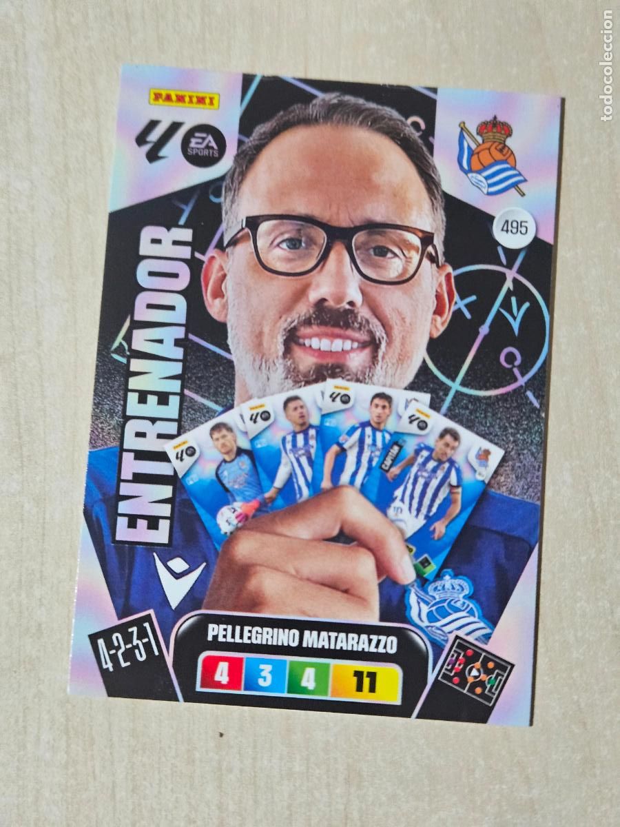 Fu&szlig;ball-Sticker: FICHA N&ordm; 495 MATARAZZO - ADRENALYN 25 26 - PANINI 2025 - 26 - CROMO - ENTRENADOR