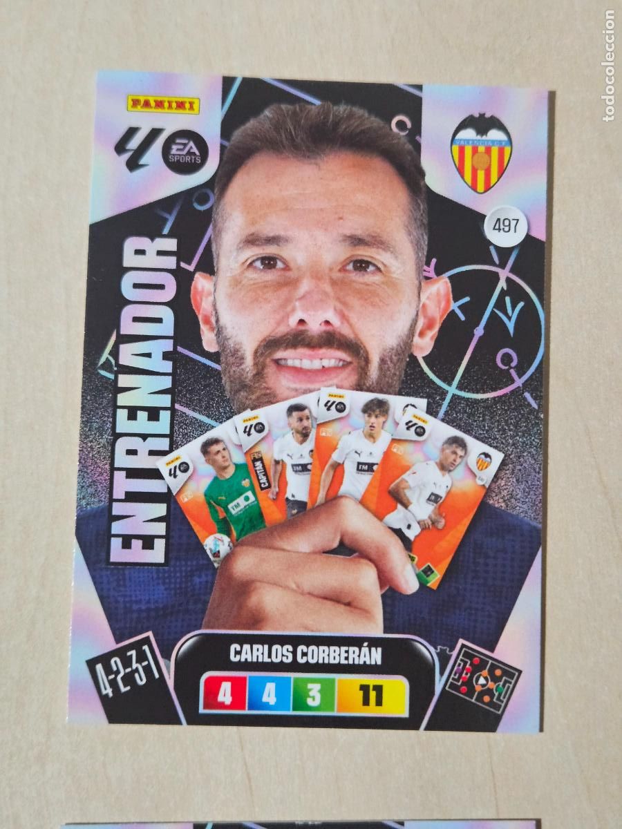 Cartes &agrave; collectionner de Football: FICHA N&ordm; 497 CARLOS CORBERAN - ADRENALYN 25 26 - PANINI 2025 - 26 - CROMO - ENTRENADOR