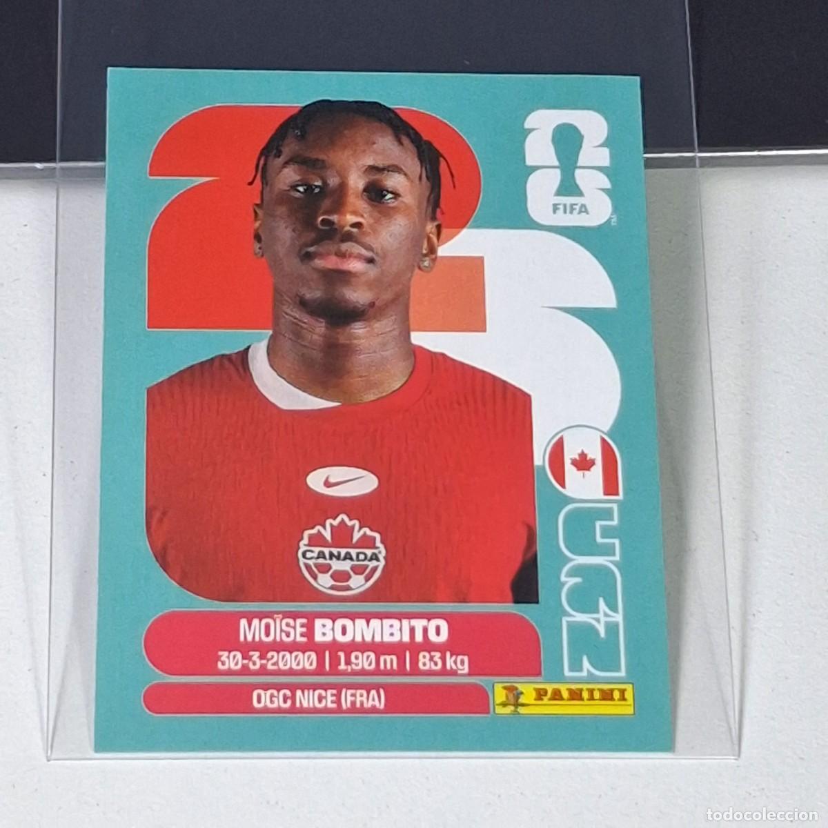 Cromos de Futebol: B18 CAN 8 CAN8 MOISE BOMBITO CANADA CAN MUNDIAL FIFA WORLD CUP 2026 STICKER PANINI