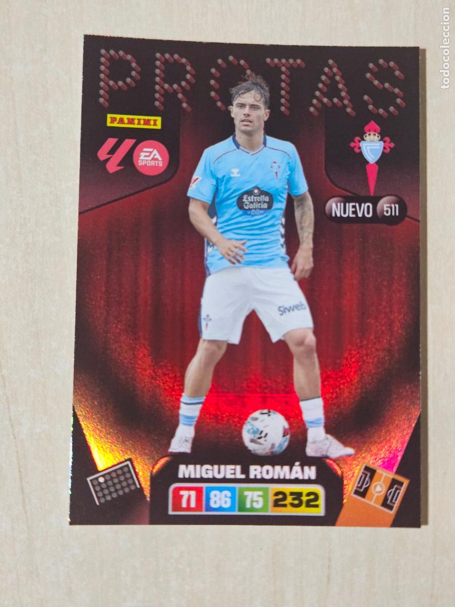 Cromos de Futebol: FICHA N&ordm; 511 MIGUEL ROMAN - ADRENALYN 25 26 - PANINI 2025 - 26 - CROMO - NUEVO PROTAS