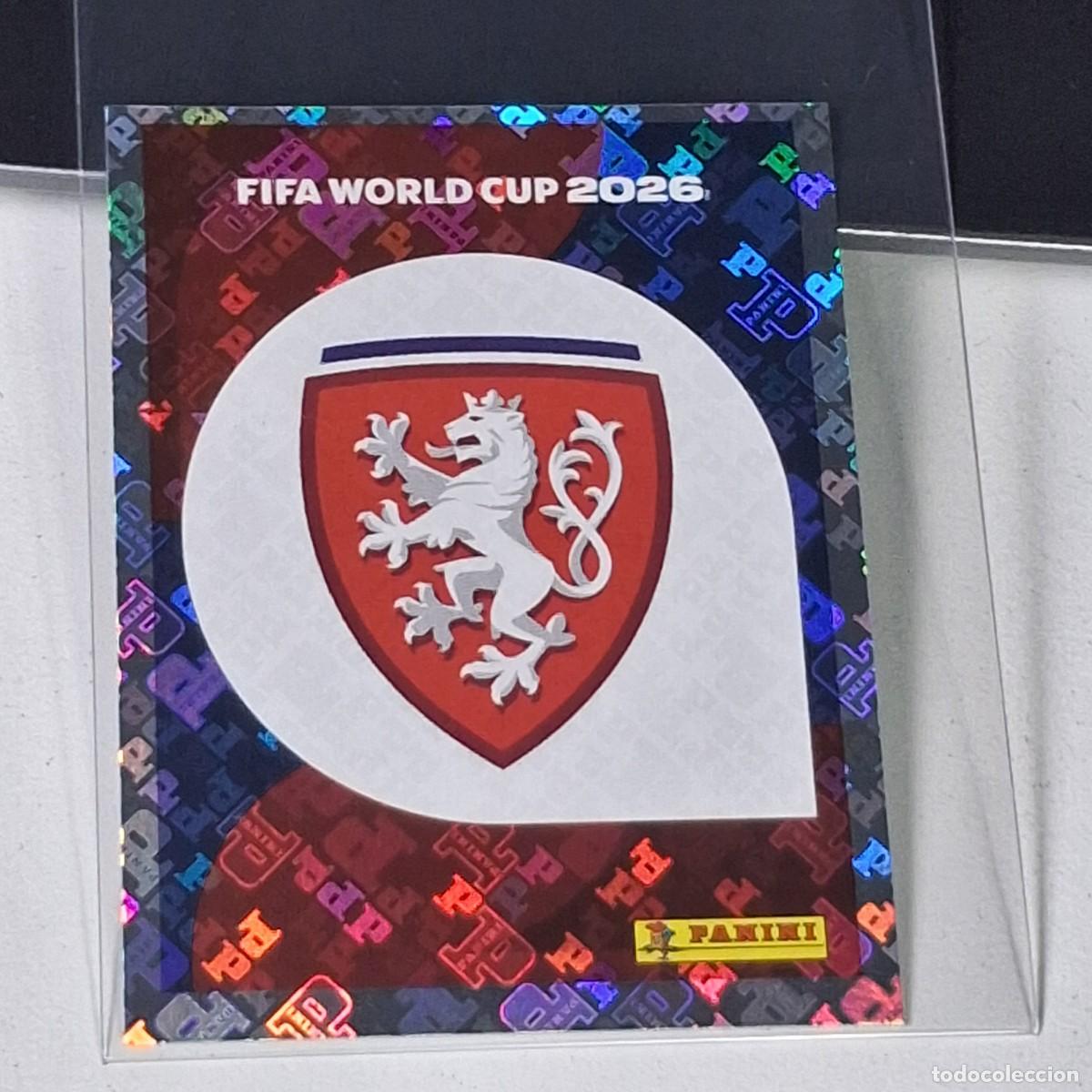 Cromos de Futebol: B18 CZE 1 CZE1 ESCUDO REPUBLICA CHECA MUNDIAL FIFA WORLD CUP 2026 STICKER PANINI