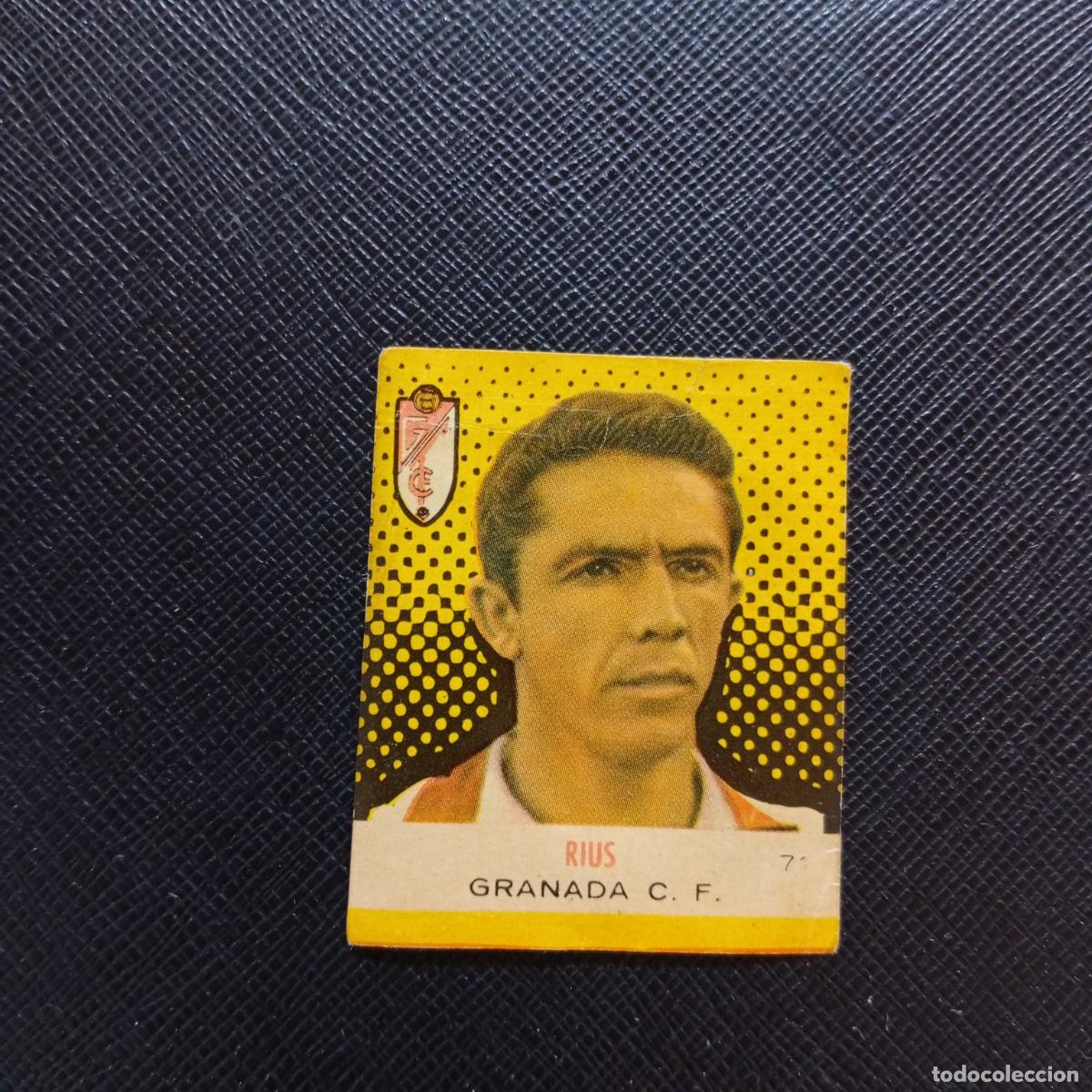 Figurine di Calcio: 71 RIUS GRANADA BRUGUERA CAMPEONES 1957 1958 CROMO FUTBOL 57 58 - DESPEGADO - A45 PG40