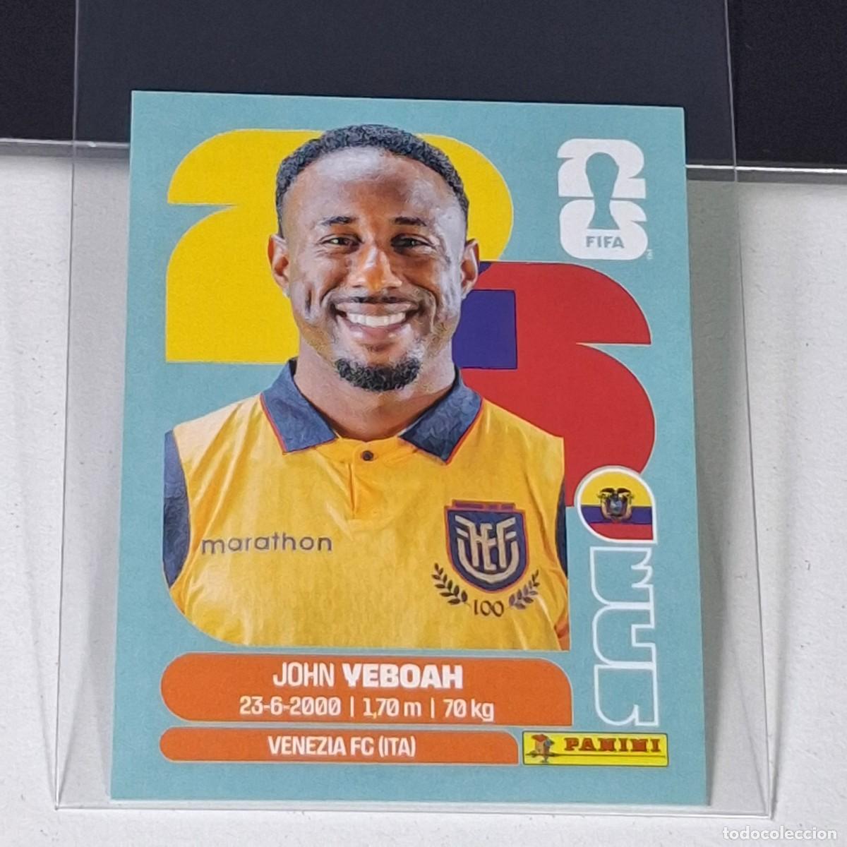 Figurine di Calcio: B18 ECU 14 ECU14 JOHN VEBOAH ECUADOR MUNDIAL FIFA WORLD CUP 2026 STICKER PANINI