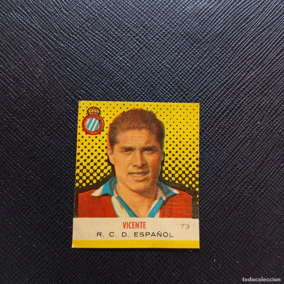 Figurine di Calcio: 73 VICENTE ESPA&Ntilde;OL BRUGUERA CAMPEONES 1957 1958 CROMO FUTBOL 57 58 - DESPEGADO - A45 PG43