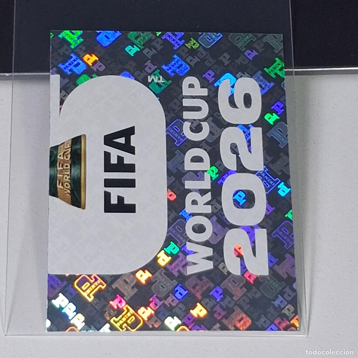 Cromos de F&uacute;tbol: B18 FWC2 FWC 2 OFFICIAL EMBLEM TROFEO MUNDIAL FIFA WORLD CUP 2026 STICKER PANINI