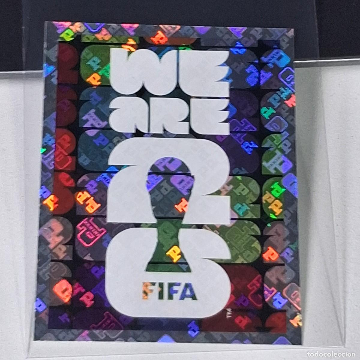 Cromos de F&uacute;tbol: B18 FWC4 OFFICIAL SLOGAN WE ARE PANINI MUNDIAL FIFA WORLD CUP 2026 STICKER PANINI