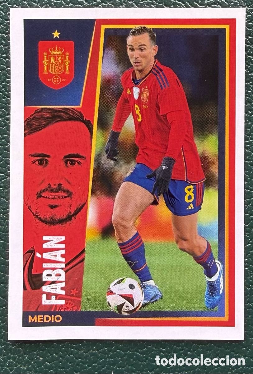 Cromos de F&uacute;tbol: 24 FABIAN COLECCI&Oacute;N OFICIAL DE LA SELECCI&Oacute;N ESPA&Ntilde;OLA 2024 CARREFOUR PANINI VAMOS SELECCI&Oacute;N
