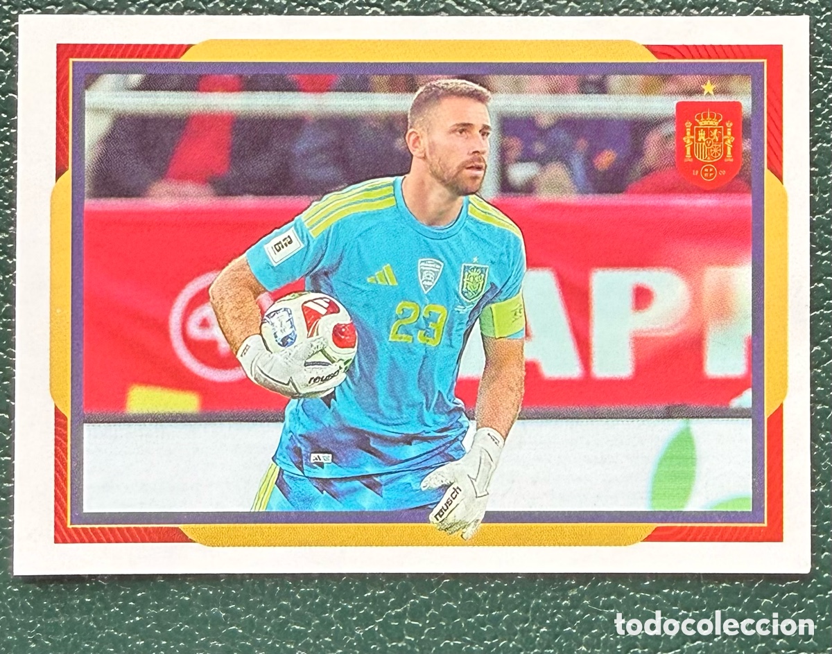 Cartes &agrave; collectionner de Football: 6 UNAI SIMON COLECCI&Oacute;N OFICIAL DE LA SELECCI&Oacute;N ESPA&Ntilde;OLA 2026 CARREFOUR PANINI ESPA&Ntilde;A