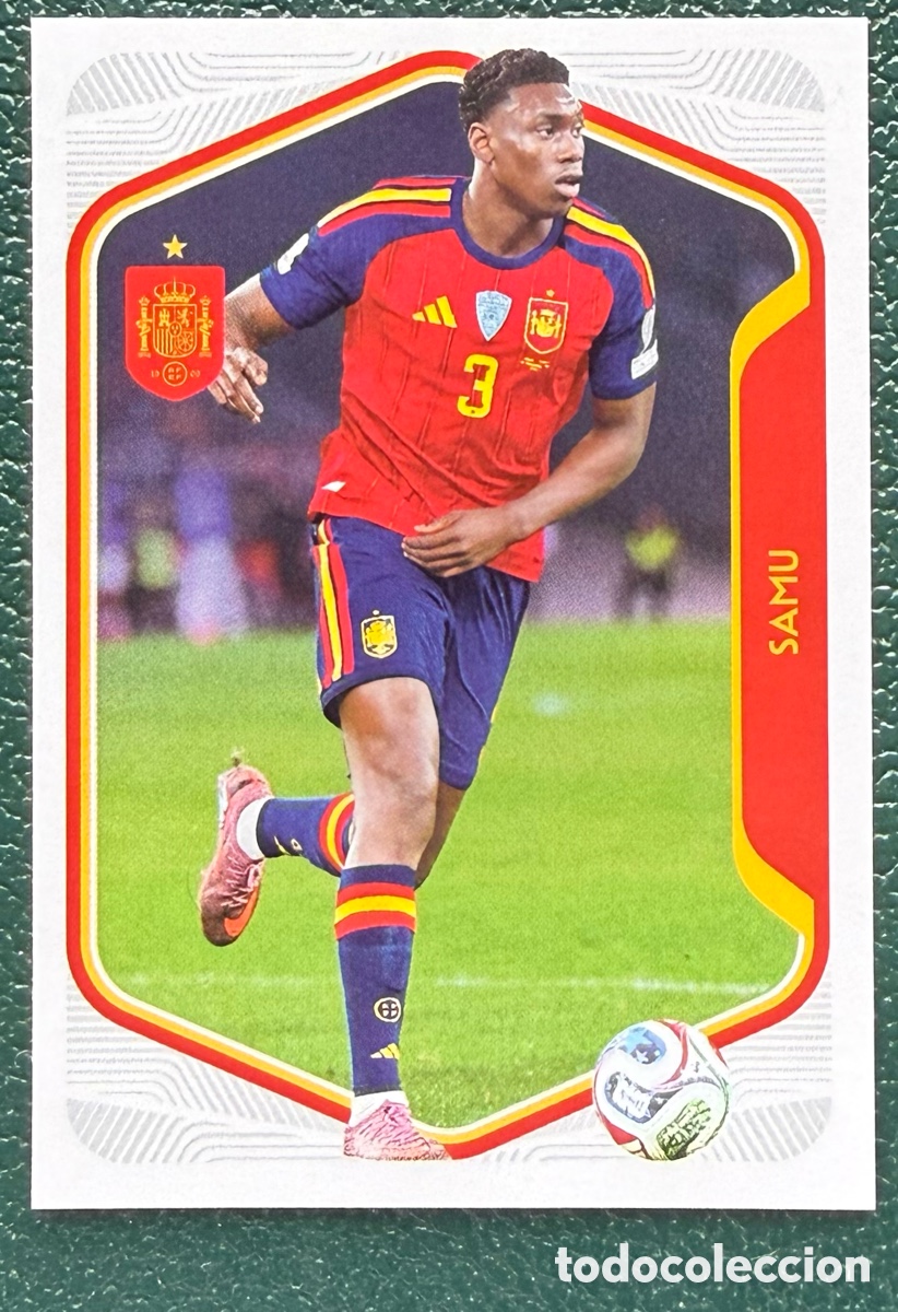 Figurine di Calcio: 57 SAMU COLECCI&Oacute;N OFICIAL DE LA SELECCI&Oacute;N ESPA&Ntilde;OLA 2026 CARREFOUR PANINI ESPA&Ntilde;A