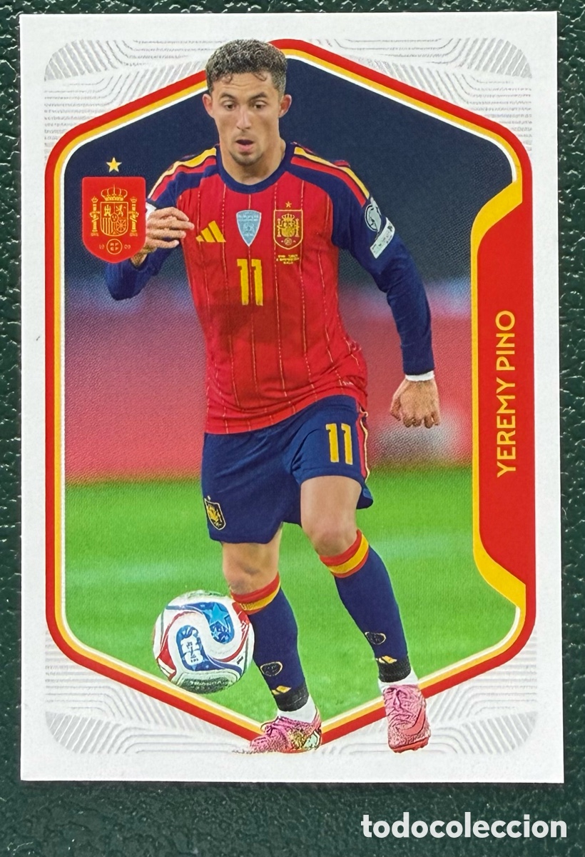 Figurine di Calcio: 58 YEREMY PINO COLECCI&Oacute;N OFICIAL DE LA SELECCI&Oacute;N ESPA&Ntilde;OLA 2026 CARREFOUR PANINI ESPA&Ntilde;A