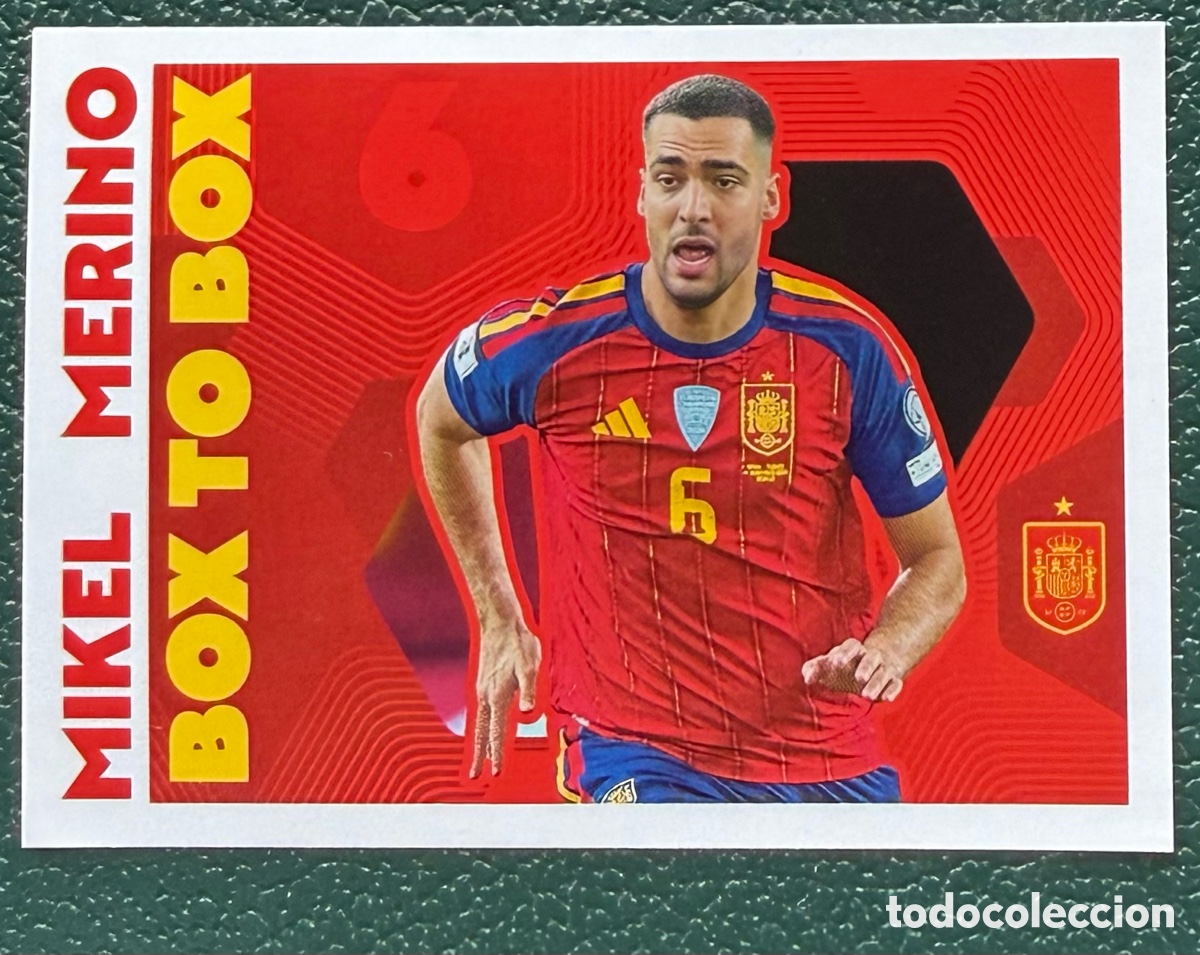 Cromos de Futebol: 70 MIKEL MERINO BOX TO BOX COLECCI&Oacute;N OFICIAL DE LA SELECCI&Oacute;N ESPA&Ntilde;OLA 2026 CARREFOUR PANINI ESPA&Ntilde;A