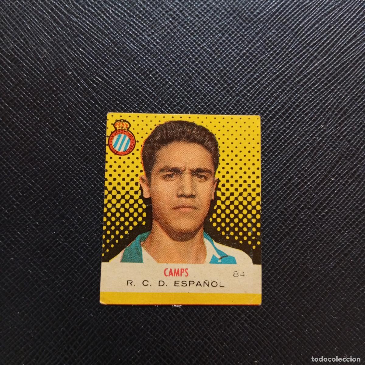 Fu&szlig;ball-Sticker: 84 CAMPS ESPA&Ntilde;OL BRUGUERA CAMPEONES 1957 1958 CROMO FUTBOL 57 58 - DESPEGADO - A45 PG49