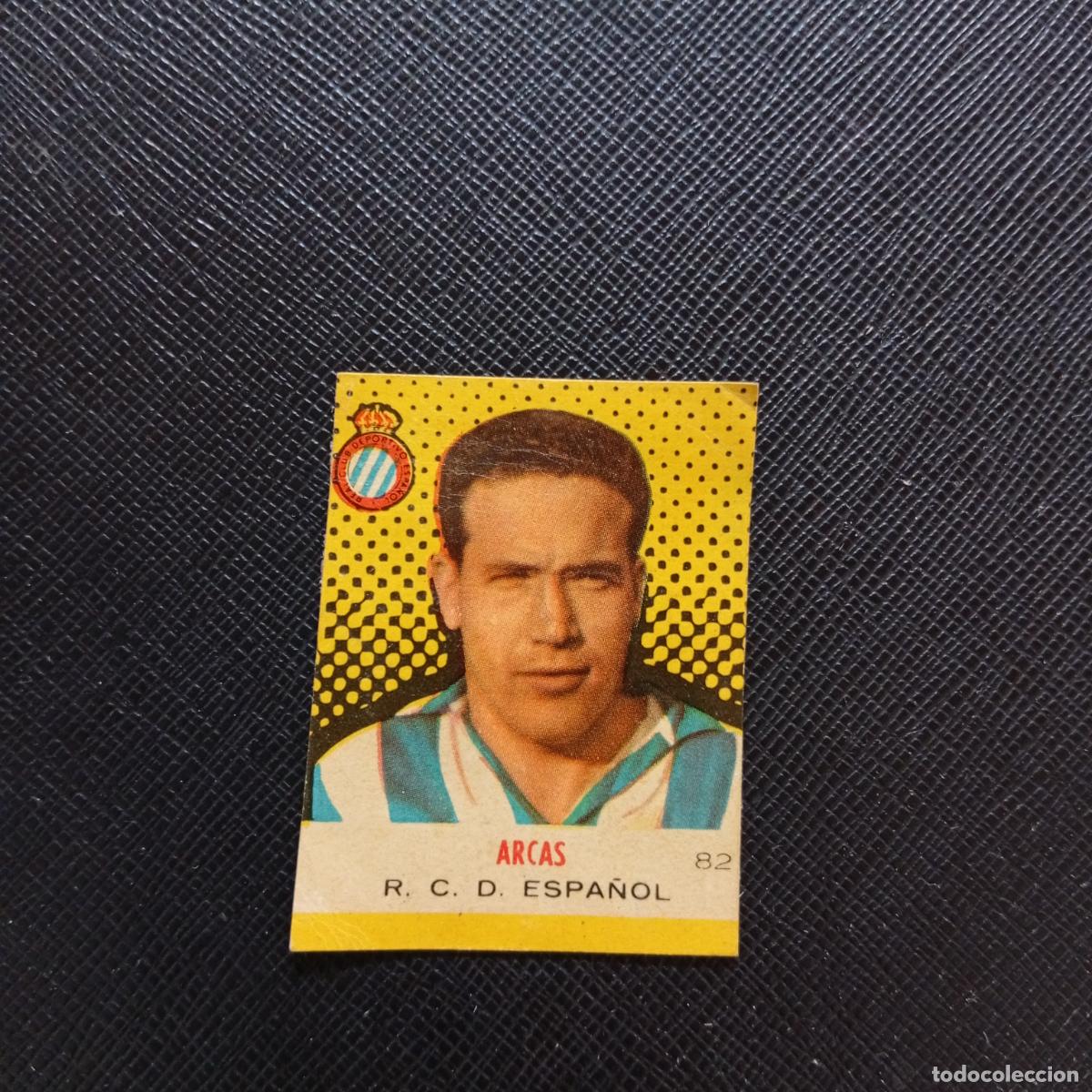 Cromos de F&uacute;tbol: 82 ARCAS ESPA&Ntilde;OL BRUGUERA CAMPEONES 1957 1958 CROMO FUTBOL 57 58 - DESPEGADO - A45 PG49