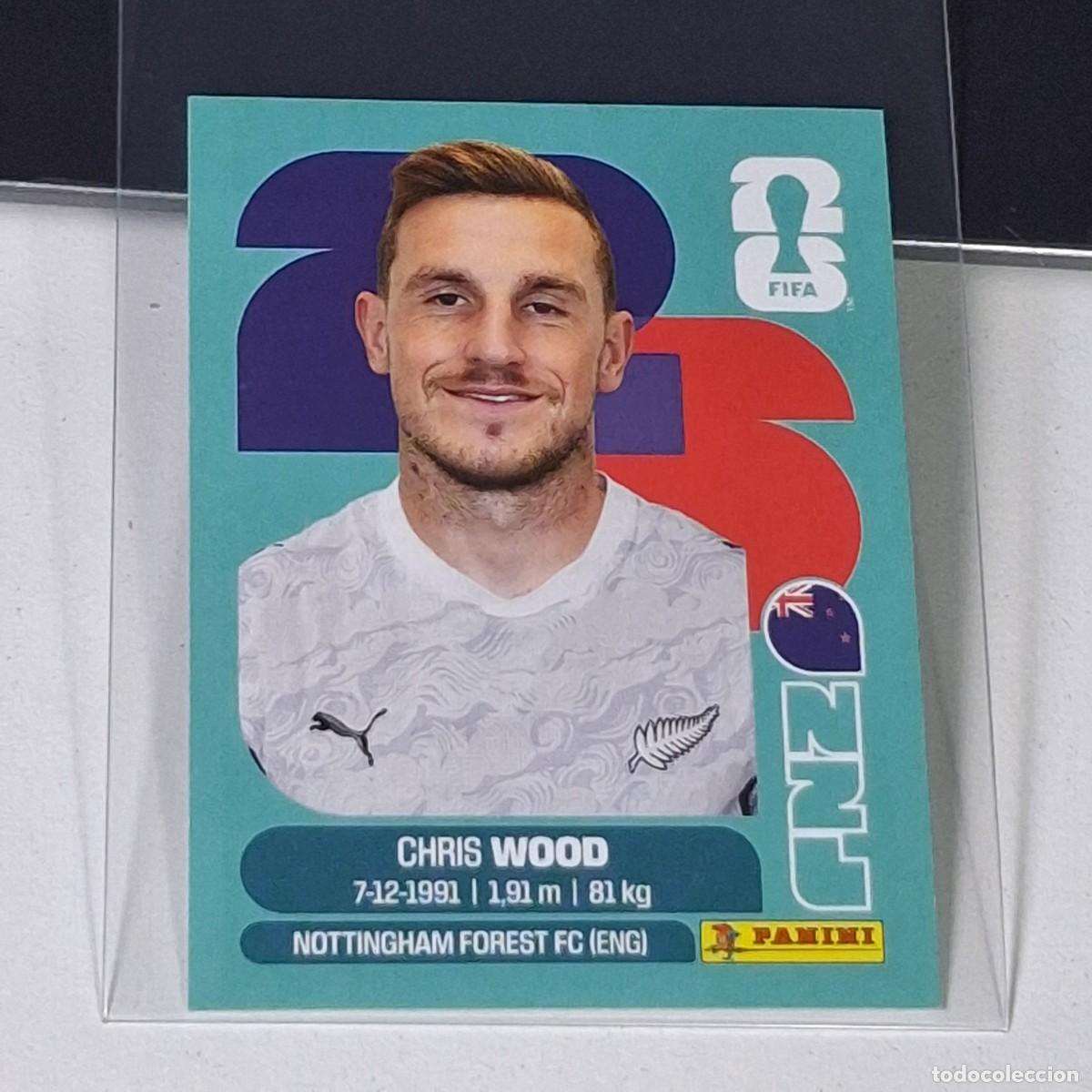 Cromos de F&uacute;tbol: B18 NZL17 CHRIS WOOD 17 NUEVA ZELANDA NZL NEW ZEALAND MUNDIAL FIFA WORLD CUP 2026 STICKER PANINI