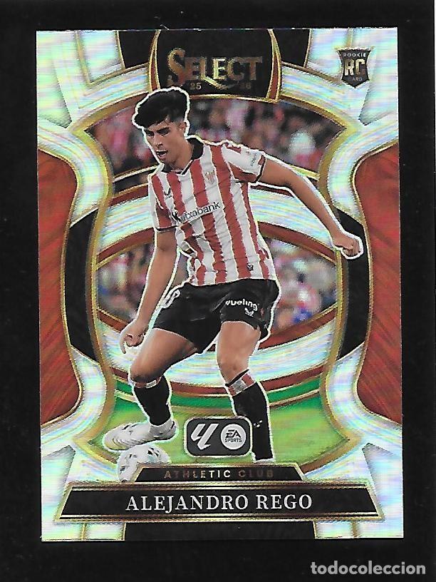 Cromos de F&uacute;tbol: # 20 ALEJANDRO REGO (ATHLETIC CLUB BILBAO) TERRACE SILVER PRIZM, PANINI SELECT LA LIGA 2025 2026