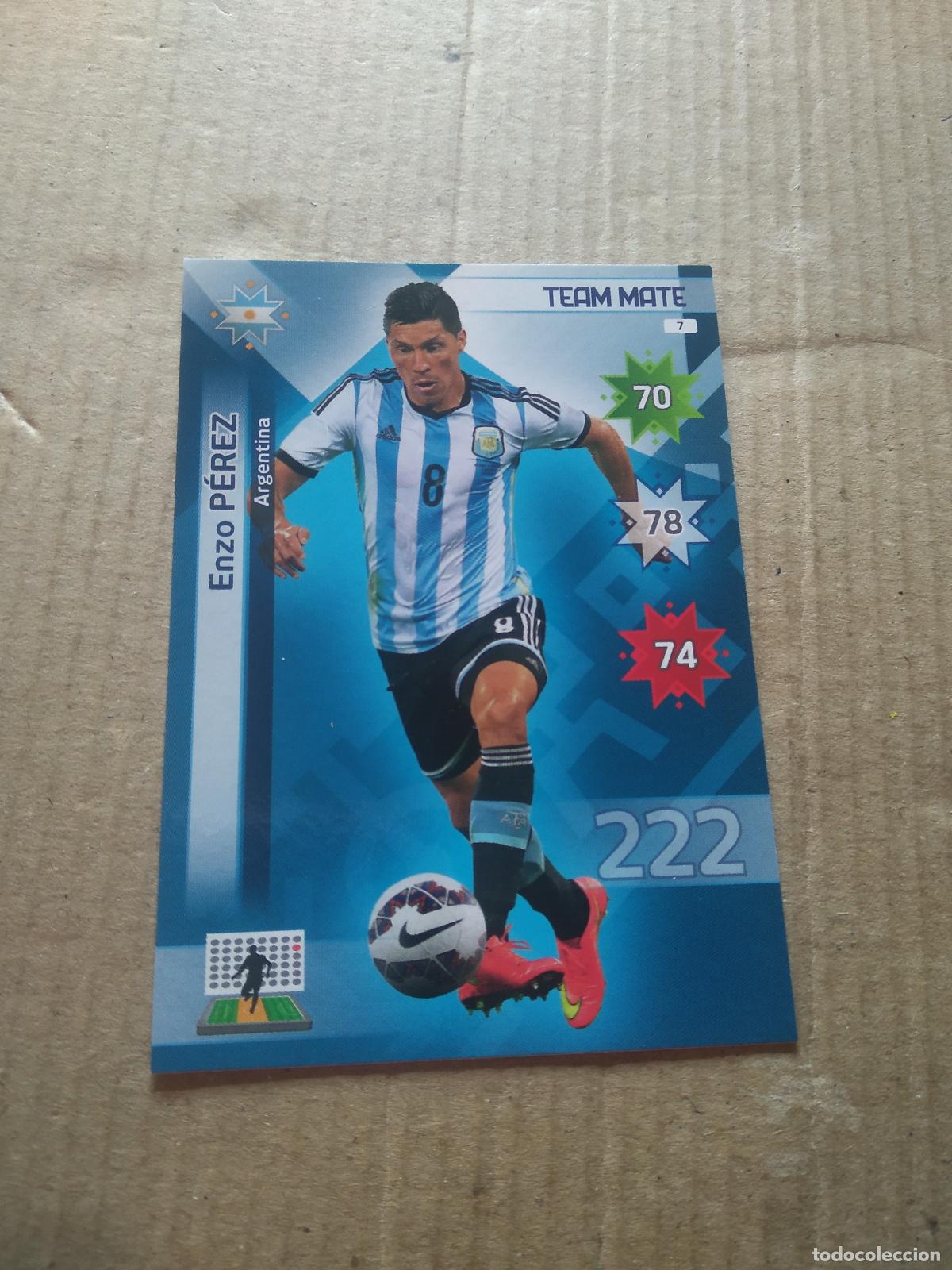 Cromos de F&uacute;tbol: 7 ENZO PEREZ ARGENTINA CROMO FUTBOL PANINI COPA AMERICA 2015 ADRENALYN