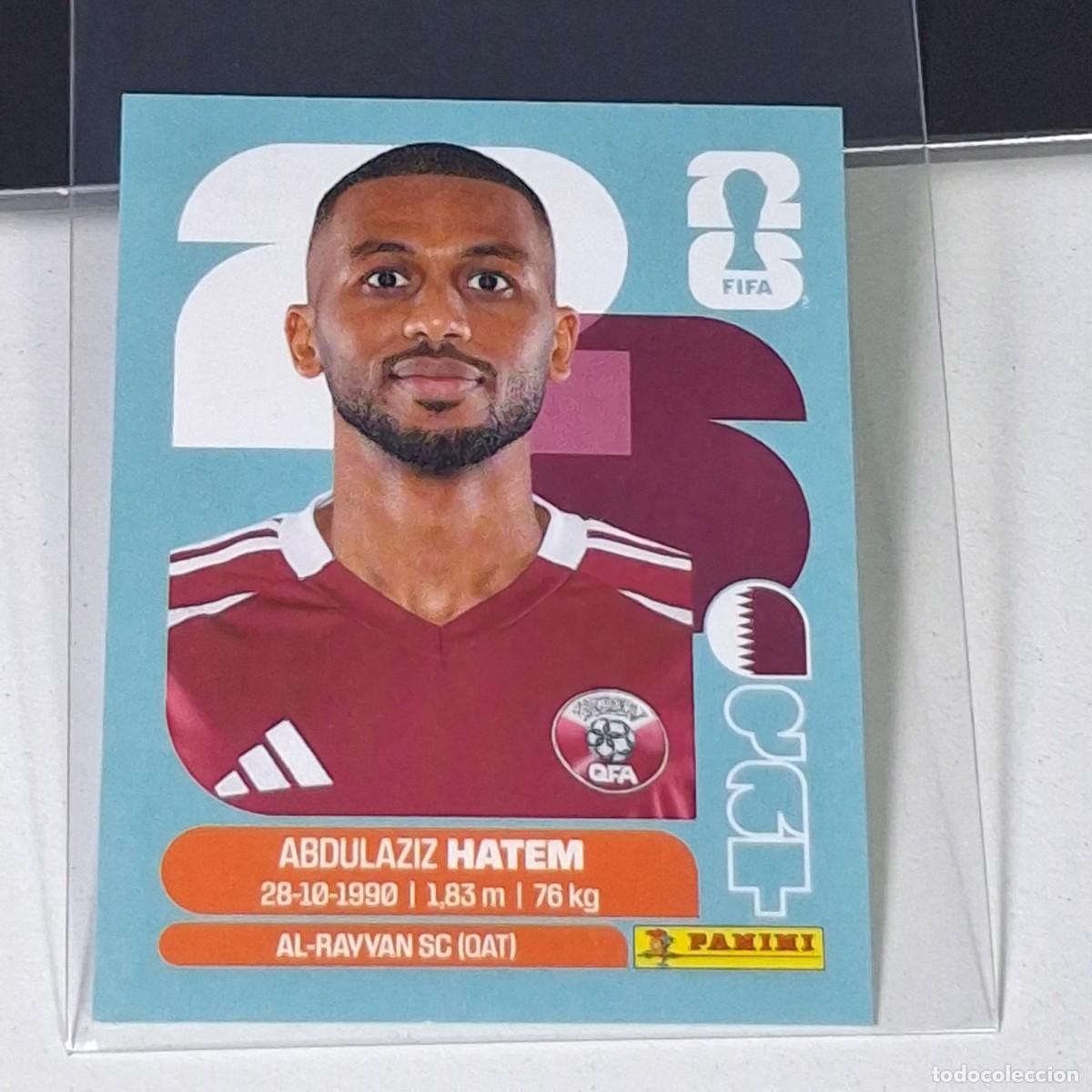 Cromos de F&uacute;tbol: B18 QAT15 ABDULAZIZ HATEM 15 QATAR CATAR QAT MUNDIAL FIFA WORLD CUP 2026 STICKER PANINI