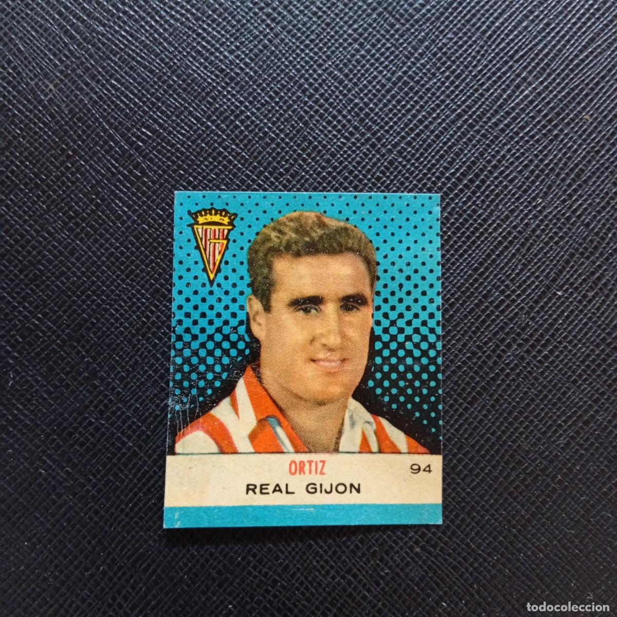 Cromos de F&uacute;tbol: 94 ORTIZ SPORTING GIJON BRUGUERA CAMPEONES 1957 1958 CROMO FUTBOL 57 58 - DESPEGADO - A44 PG91