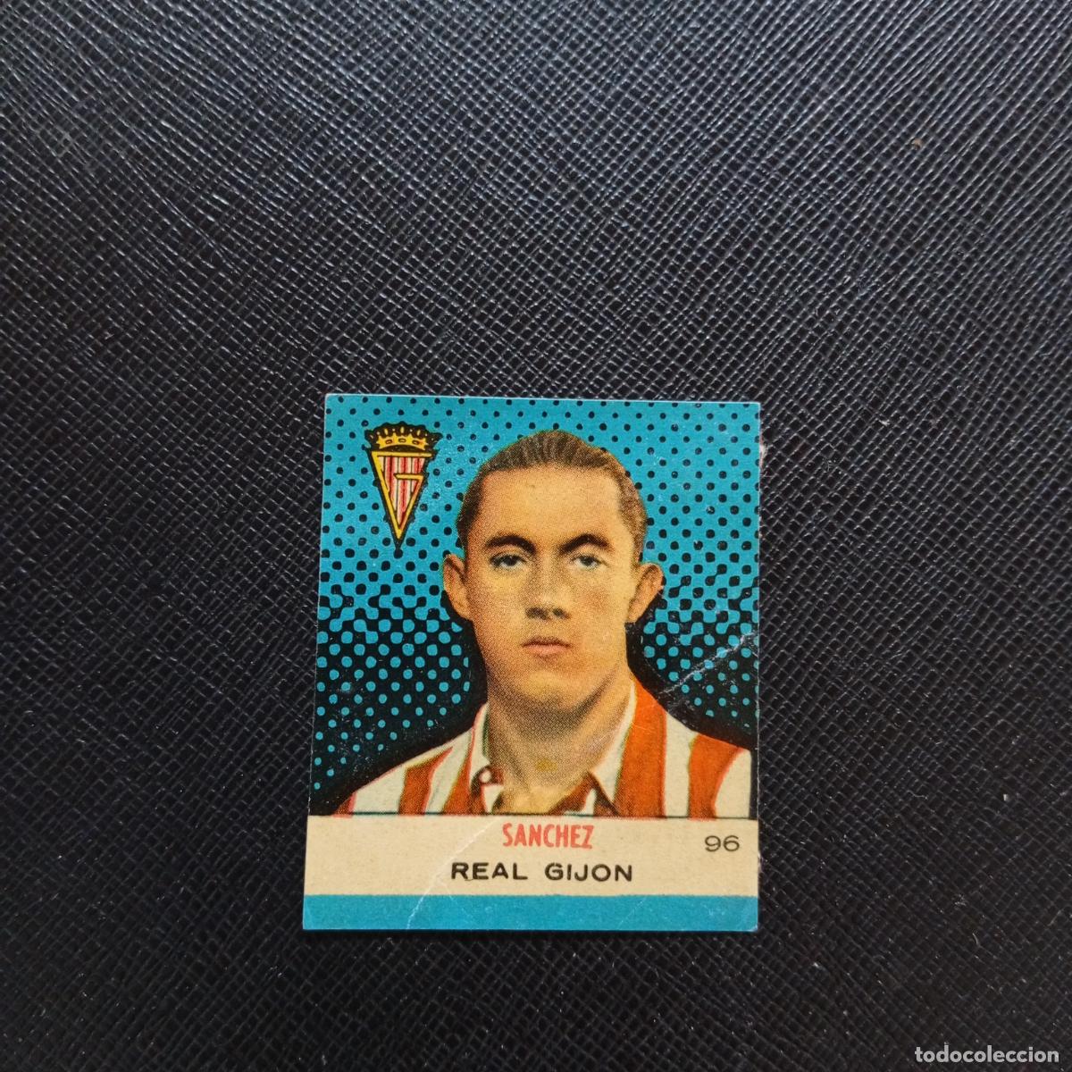 Cromos de F&uacute;tbol: 96 SANCHEZ SPORTING GIJON BRUGUERA CAMPEONES 1957 1958 CROMO FUTBOL 57 58 - DESPEGADO - A44 PG100