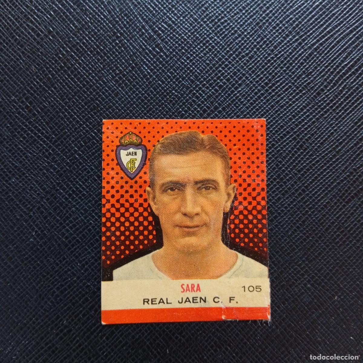 Cromos de F&uacute;tbol: 105 SARA JAEN BRUGUERA CAMPEONES 1957 1958 CROMO FUTBOL 57 58 - DESPEGADO - A44 PG109