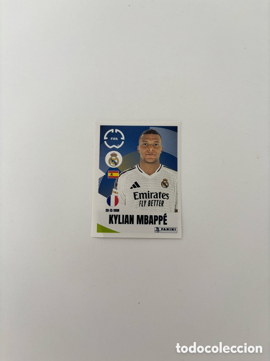 Cromos de F&uacute;tbol: Cromo Mbappe Real Madrid mundial de clubes FIFA 2025