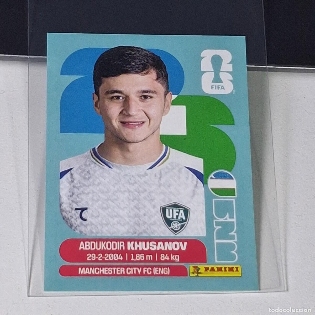 Cromos de F&uacute;tbol: B18 UZB9 ABDUKODIR KHUSANOV 9 UZBEKIST&Aacute;N UZB MUNDIAL FIFA WORLD CUP 2026 STICKER PANINI