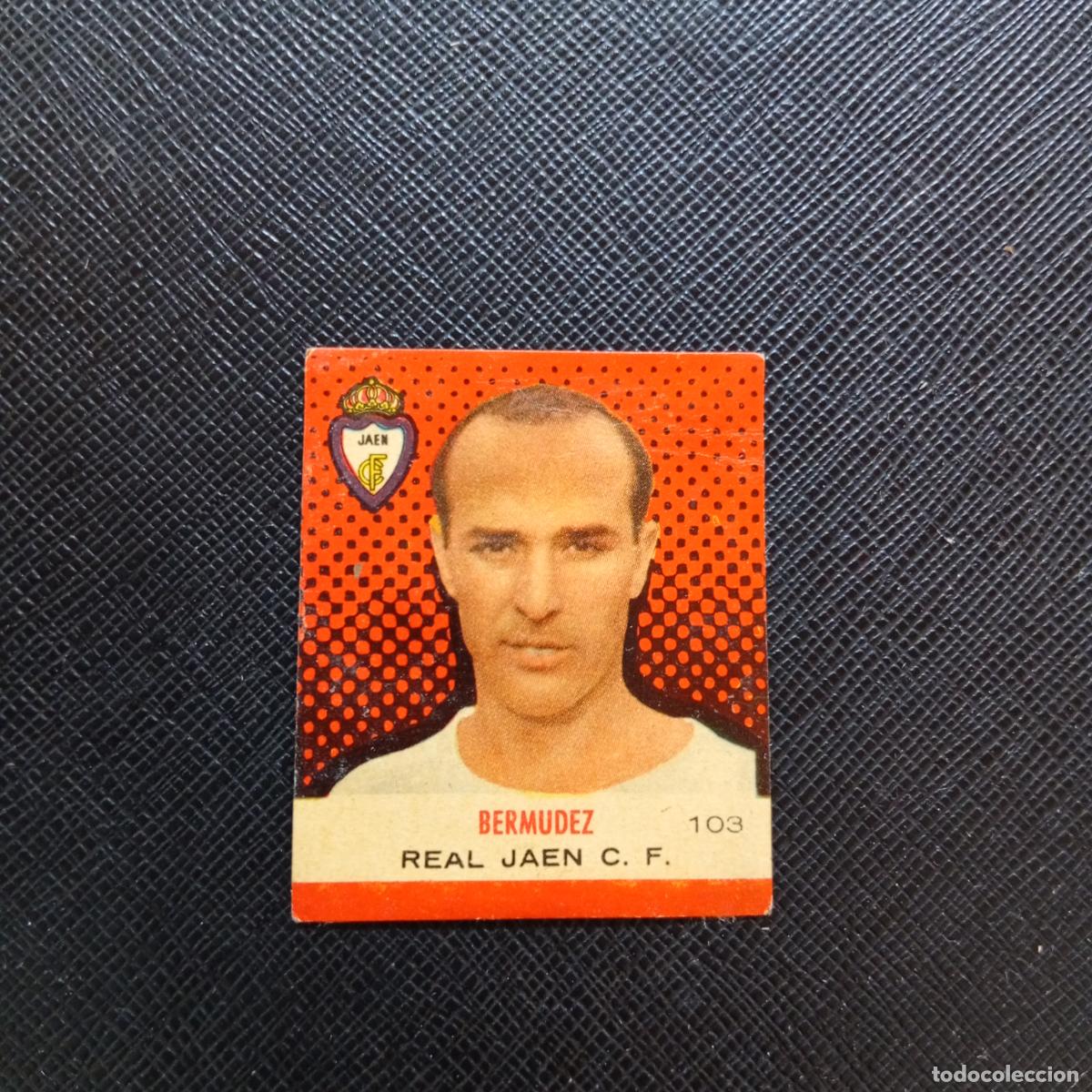 Cromos de F&uacute;tbol: 103 BERMUDEZ JAEN BRUGUERA CAMPEONES 1957 1958 CROMO FUTBOL 57 58 - DESPEGADO - A44 PG136